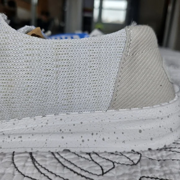 NWT Hey Dude Wendy Sport Mesh Light Gray 7 Wide slip-ons sneakers - Picture 6 of 15